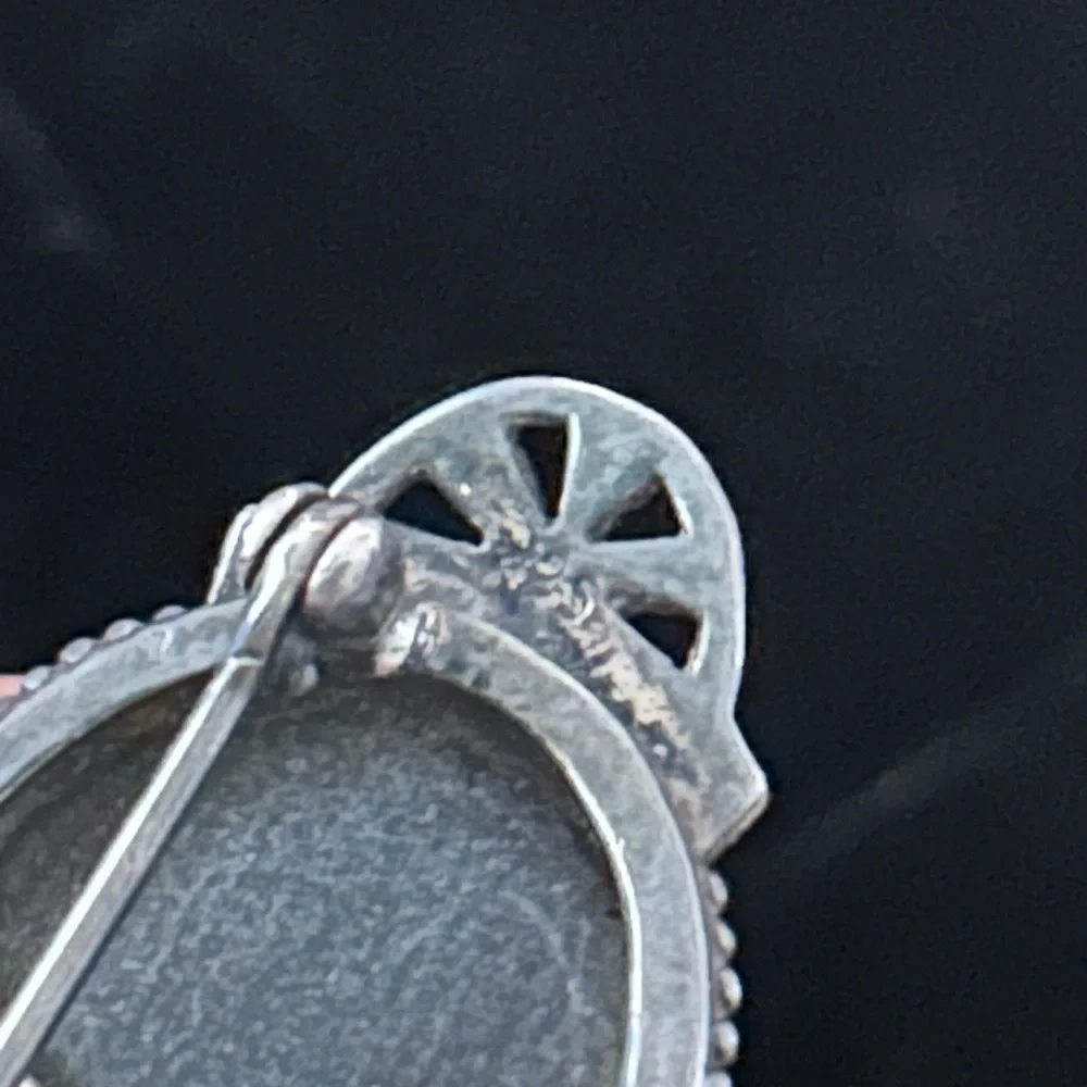 Vintage Sterling Silver Black Onyx & Marcasites Brooch - Picture 6 of 7